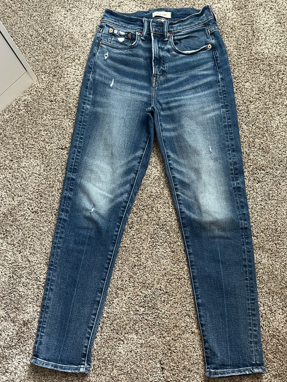 AE 77 Premium Denim Mom Jean